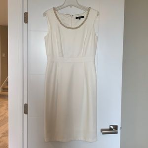 Alex Marie white dress with gold detail